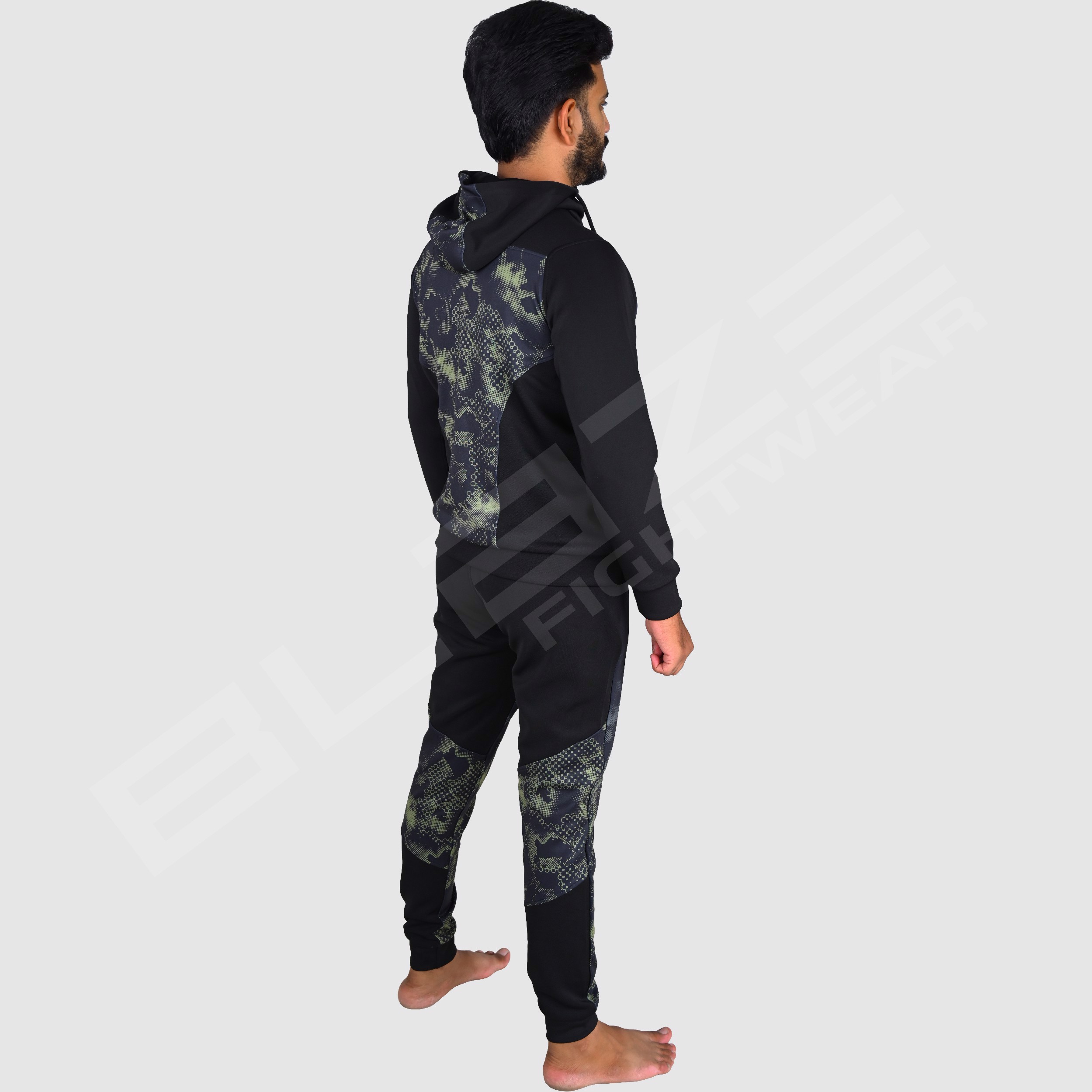Custom Design Men's Tracksuit  Fashion Slim Fit Design with custom Panel on Sleeve  Print OEM  - view 10