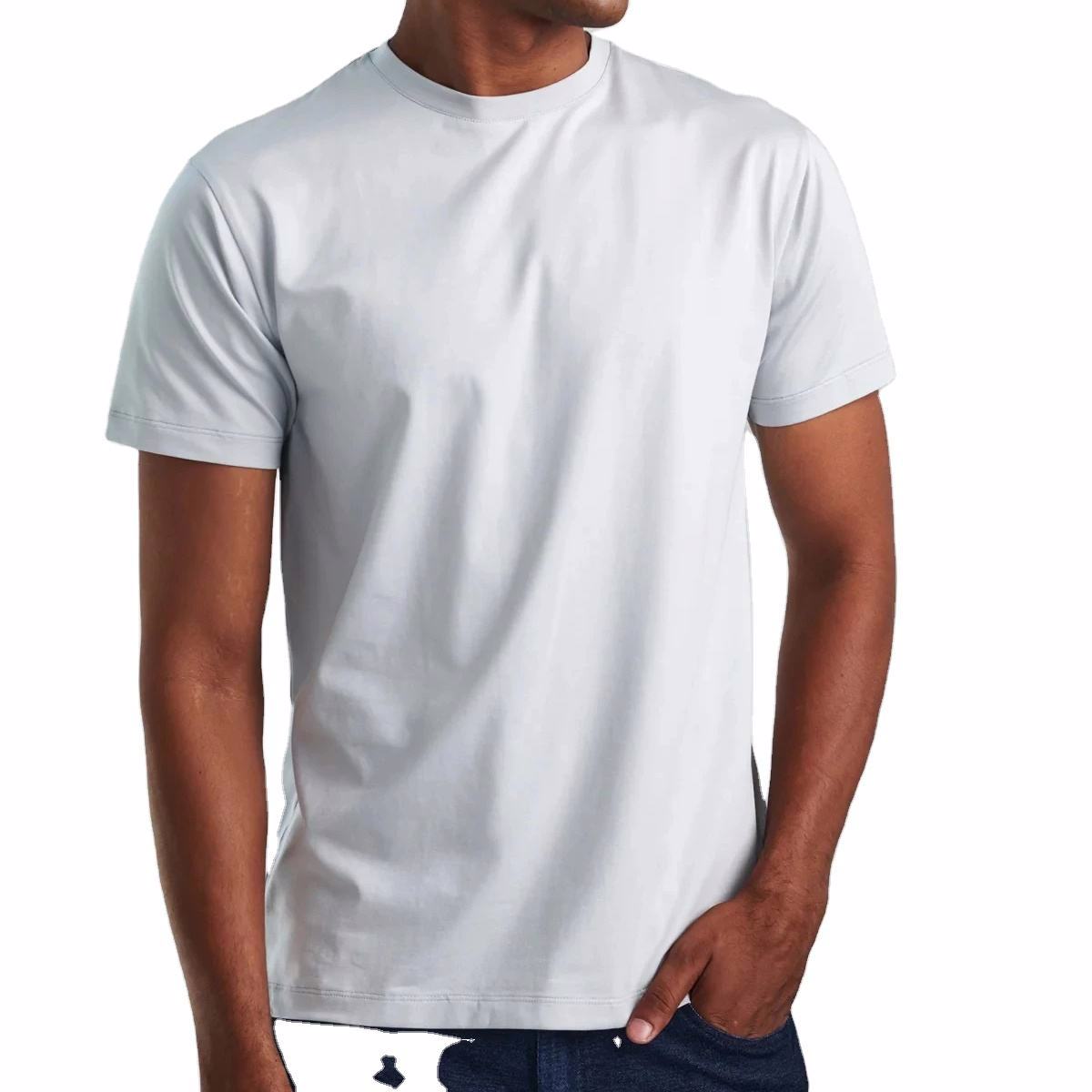 Silk screen printing gym running sweat activated t shirt 