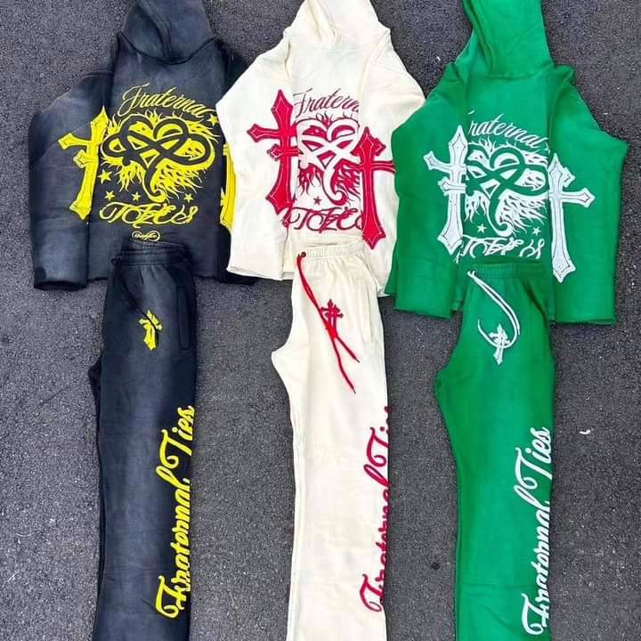  High Quality Acid Wash Tracksuits With Custom Logo Printing Or High Quality Fabric - view 2