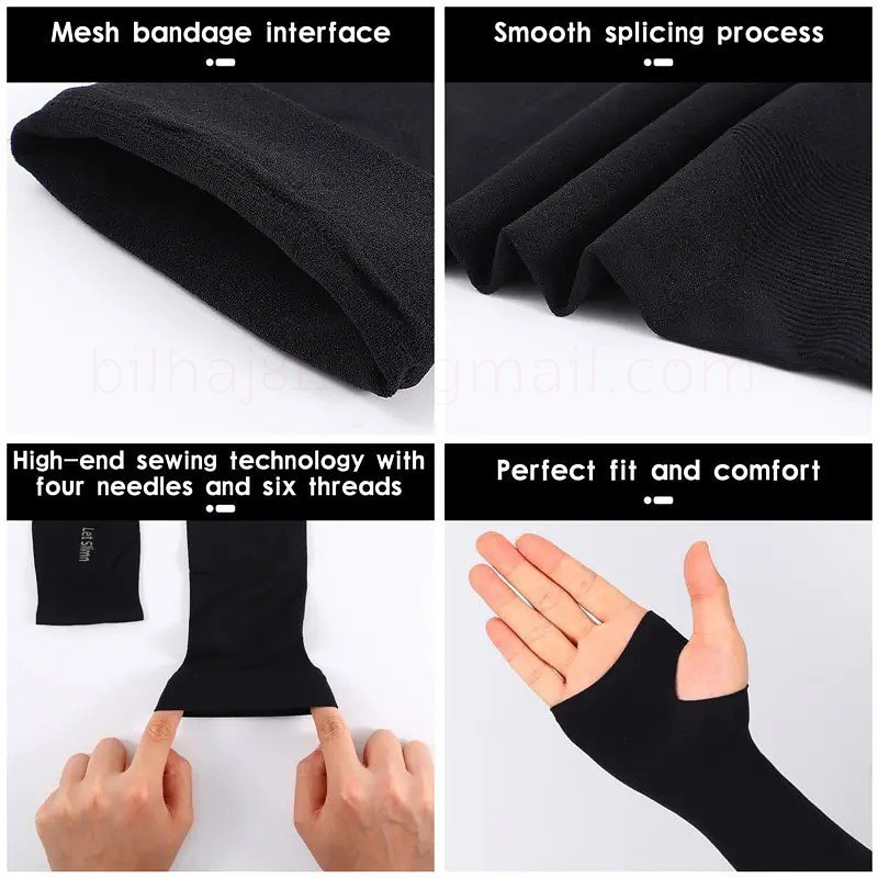 Summer Finger Sleeves Ice Cool Wearing High Elastic Elbow Spring Outdoor Riding Finger 