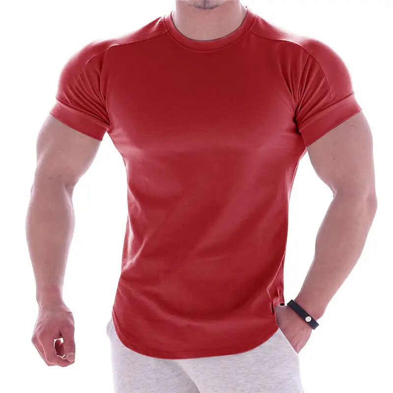 Custom Printing Casual Short Sleeve Men Highly Elastic t shirt short sleeve O Neck Plus 