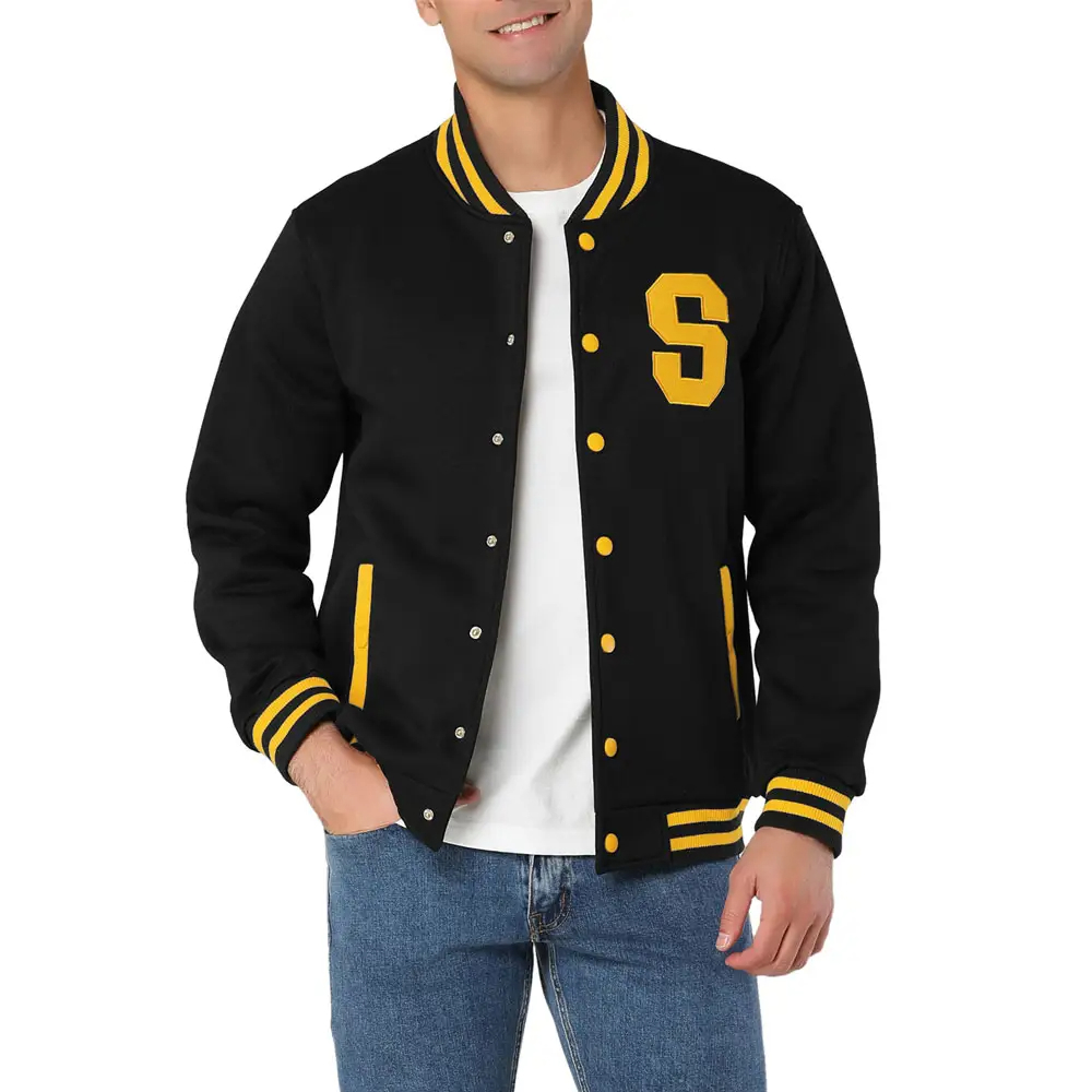 Wholesale Custom Logo Men's Varsity Jacket Bomber jacket - view 6