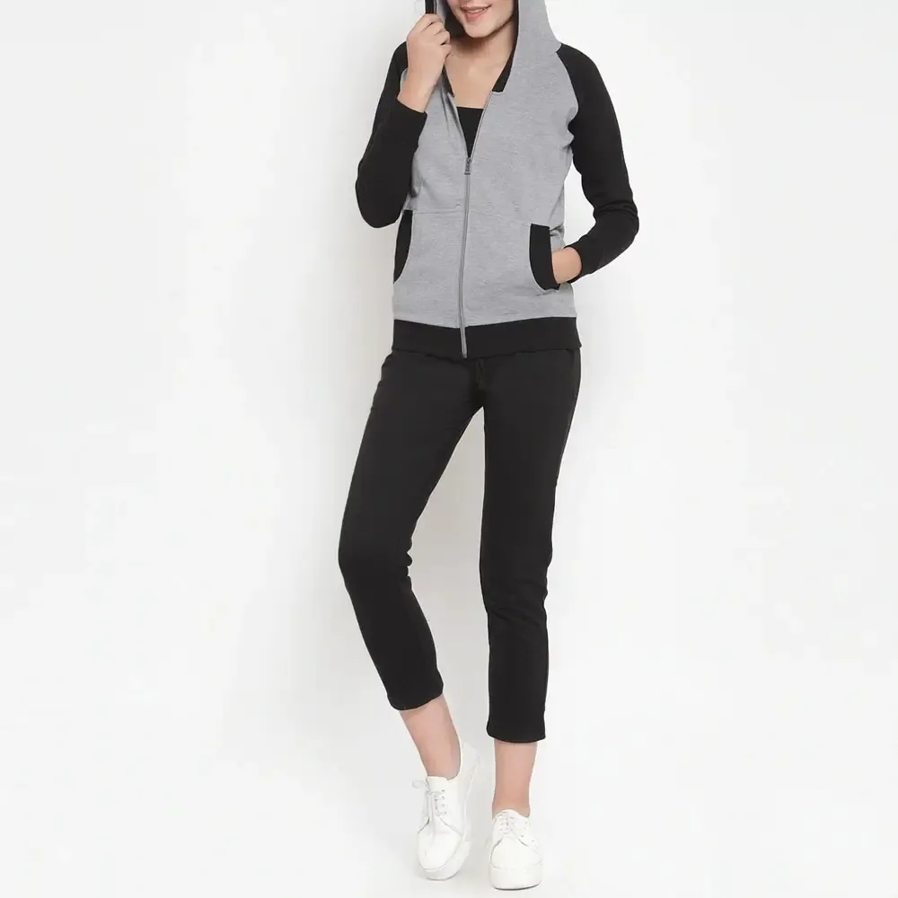  Wholesale Latest Outdoor Hooded Women Track Suit - view 4