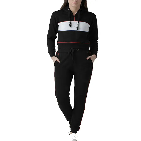 Wholesale High Quality 100% Cotton Made Women Tracksuits