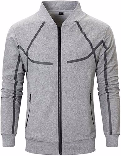 Men's Casual Tracksuit Set Long Sleeve Full-Zip Running Jogging Athletic Sweat Suits - view 2