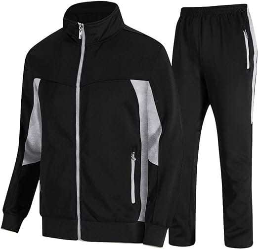 Men's Tracksuits Sweatsuits  2 Piece Casual Athletic Jogging Warm Up Full Zip Sets - view 2