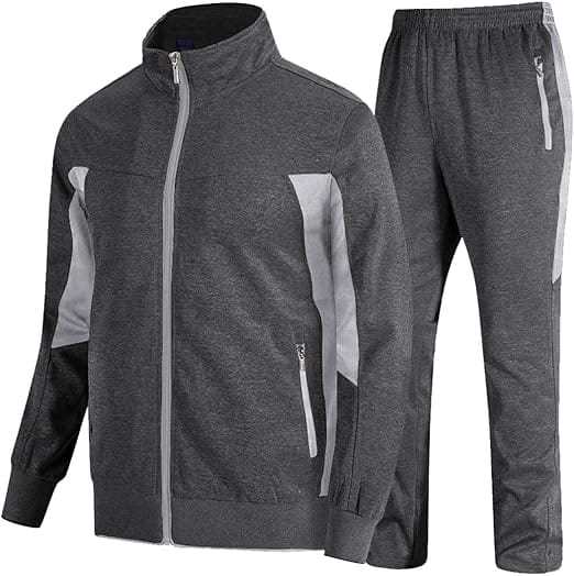 Men's Tracksuits Sweatsuits  2 Piece Casual Athletic Jogging Warm Up Full Zip Sets - view 3