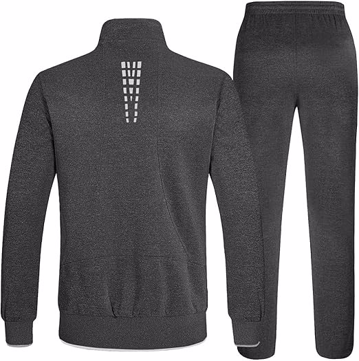 Men's Tracksuits Sweatsuits  2 Piece Casual Athletic Jogging Warm Up Full Zip Sets - view 4