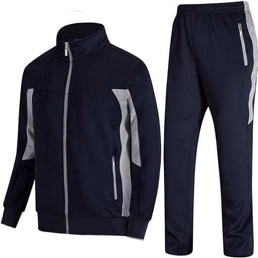 Men's Tracksuits Sweatsuits  2 Piece Casual Athletic Jogging Warm Up Full Zip Sets - view 5