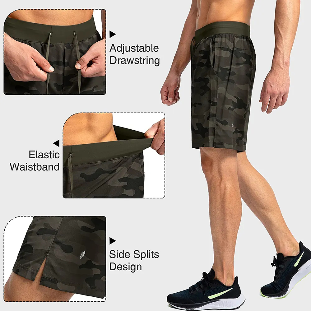 Men 100% Cotton Shorts Jogging Sports Short  - view 2