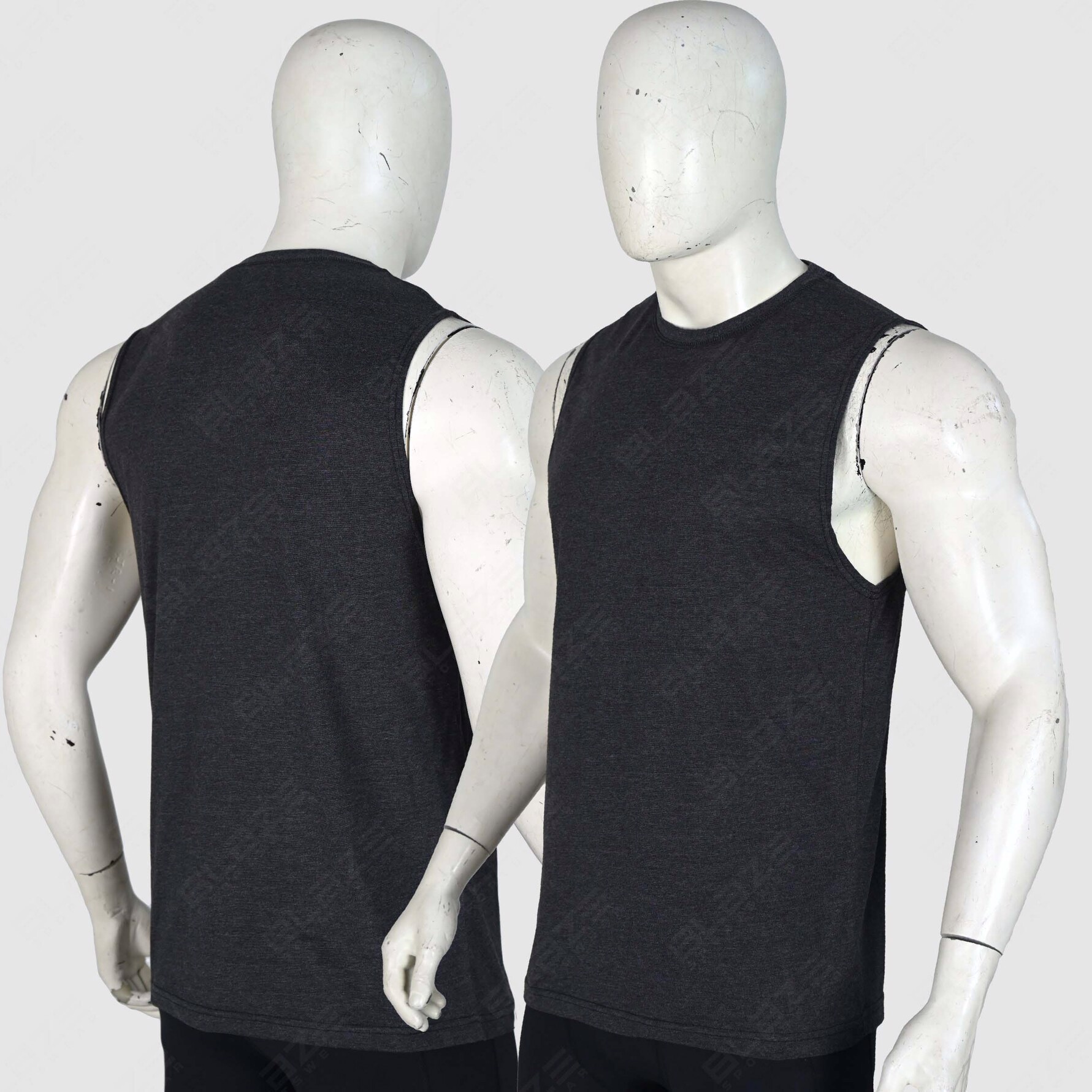 Tailored sleeveless t-shirt tank top: soft, breathable fabric, custom design for ultimate comfort.