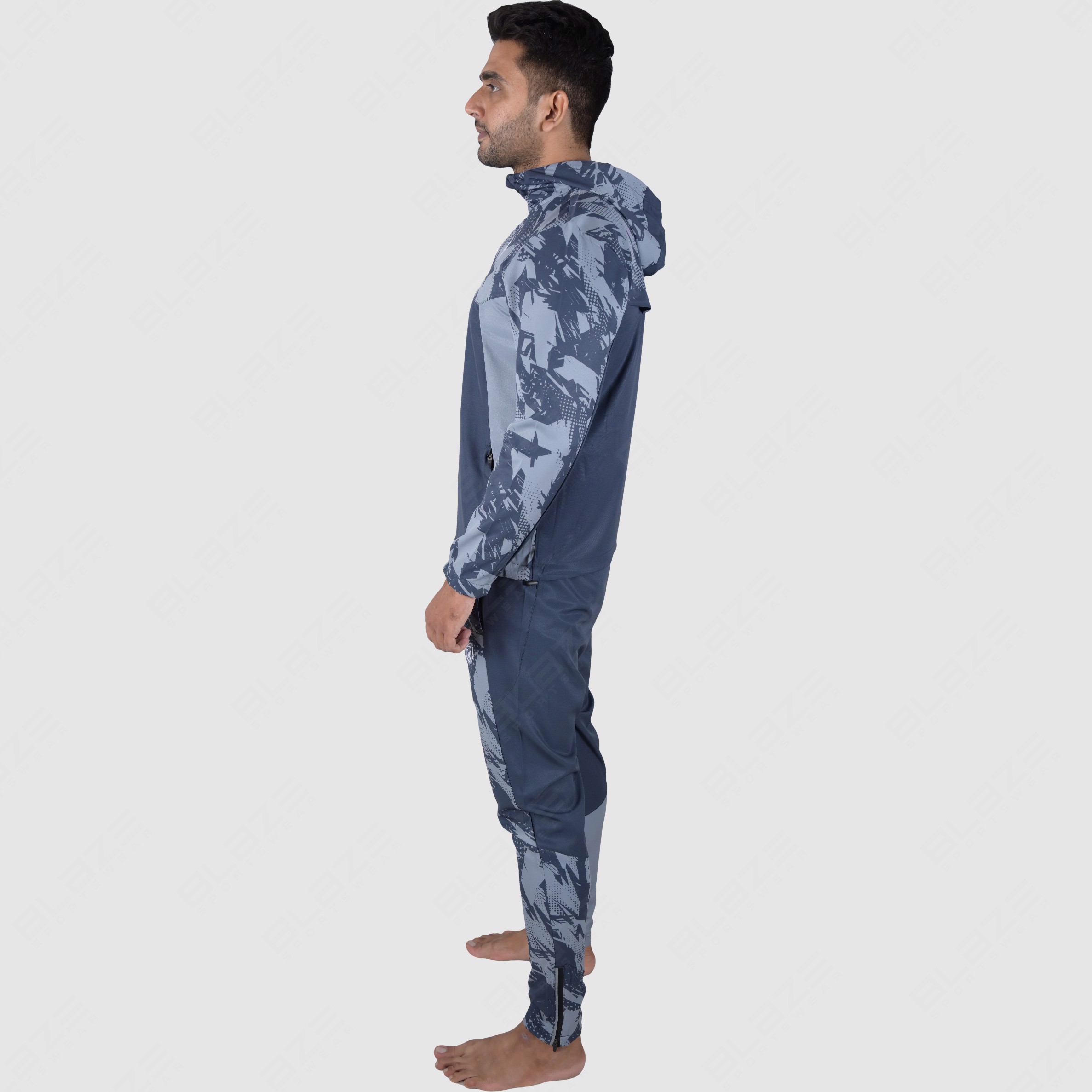 Custom Design Men's Knitted Tracksuit Sublimation Fashion Slim Fit with best for workout Print OEM  - view 2