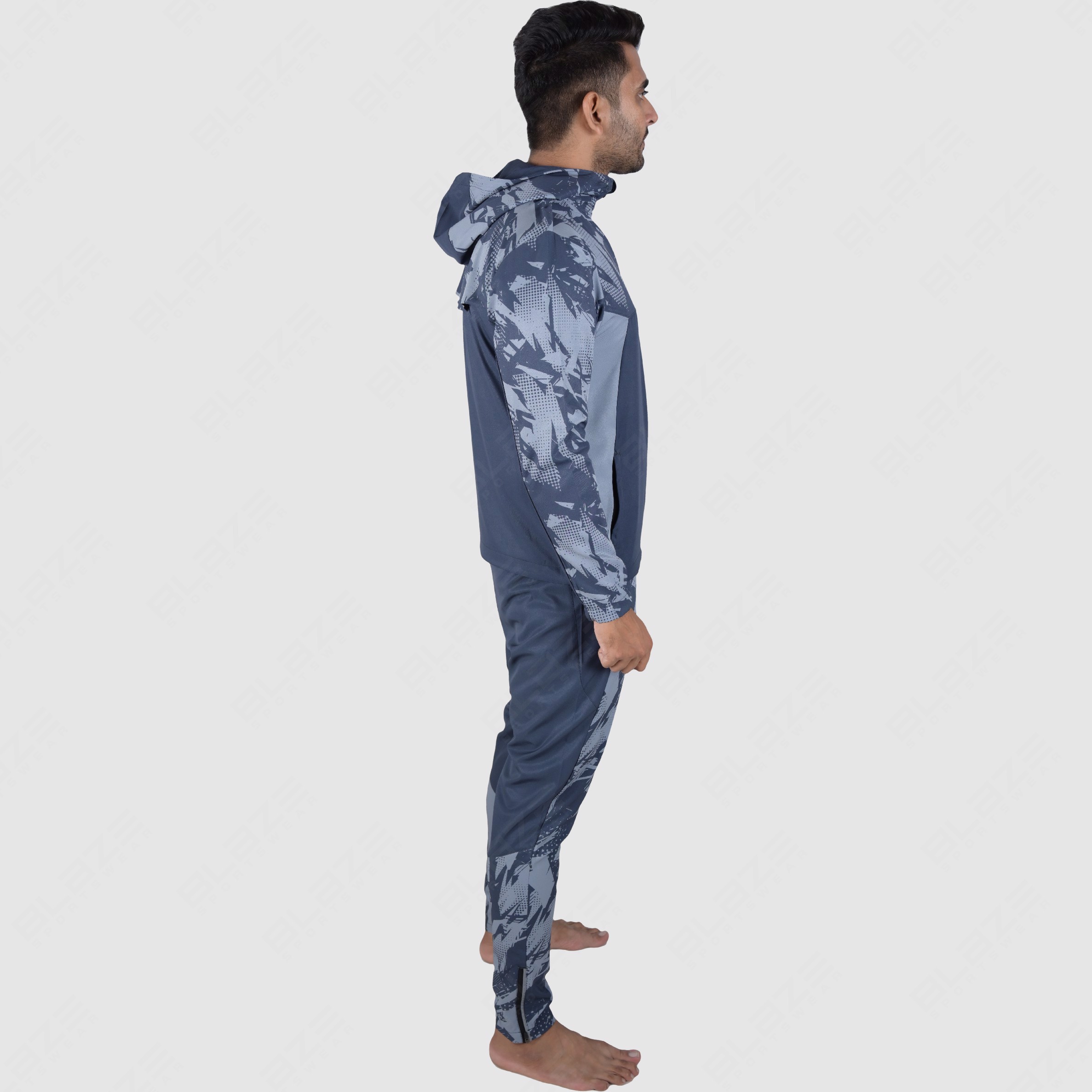 Custom Design Men's Knitted Tracksuit Sublimation Fashion Slim Fit with best for workout Print OEM  - view 3