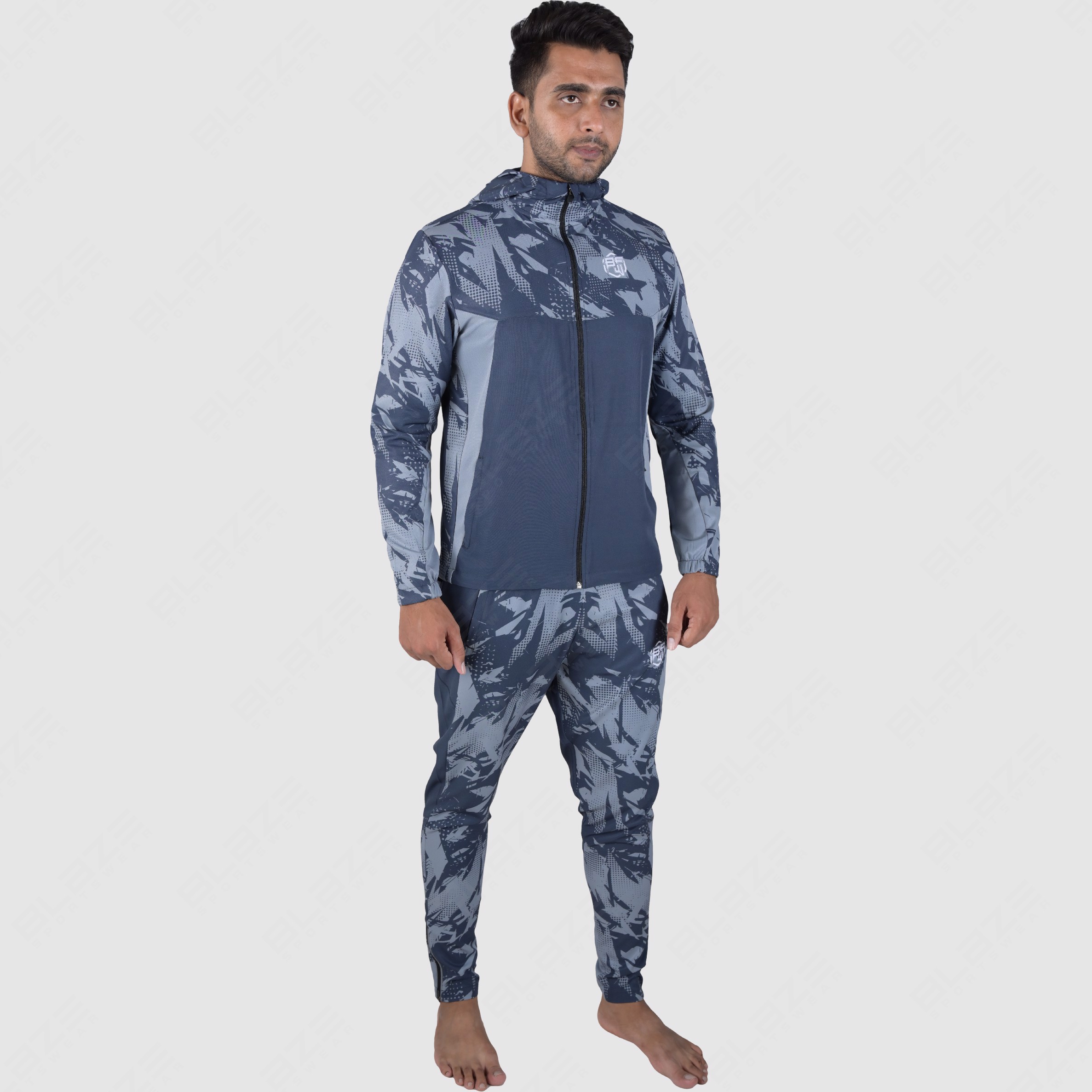 Custom Design Men's Knitted Tracksuit Sublimation Fashion Slim Fit with best for workout Print OEM  - view 4