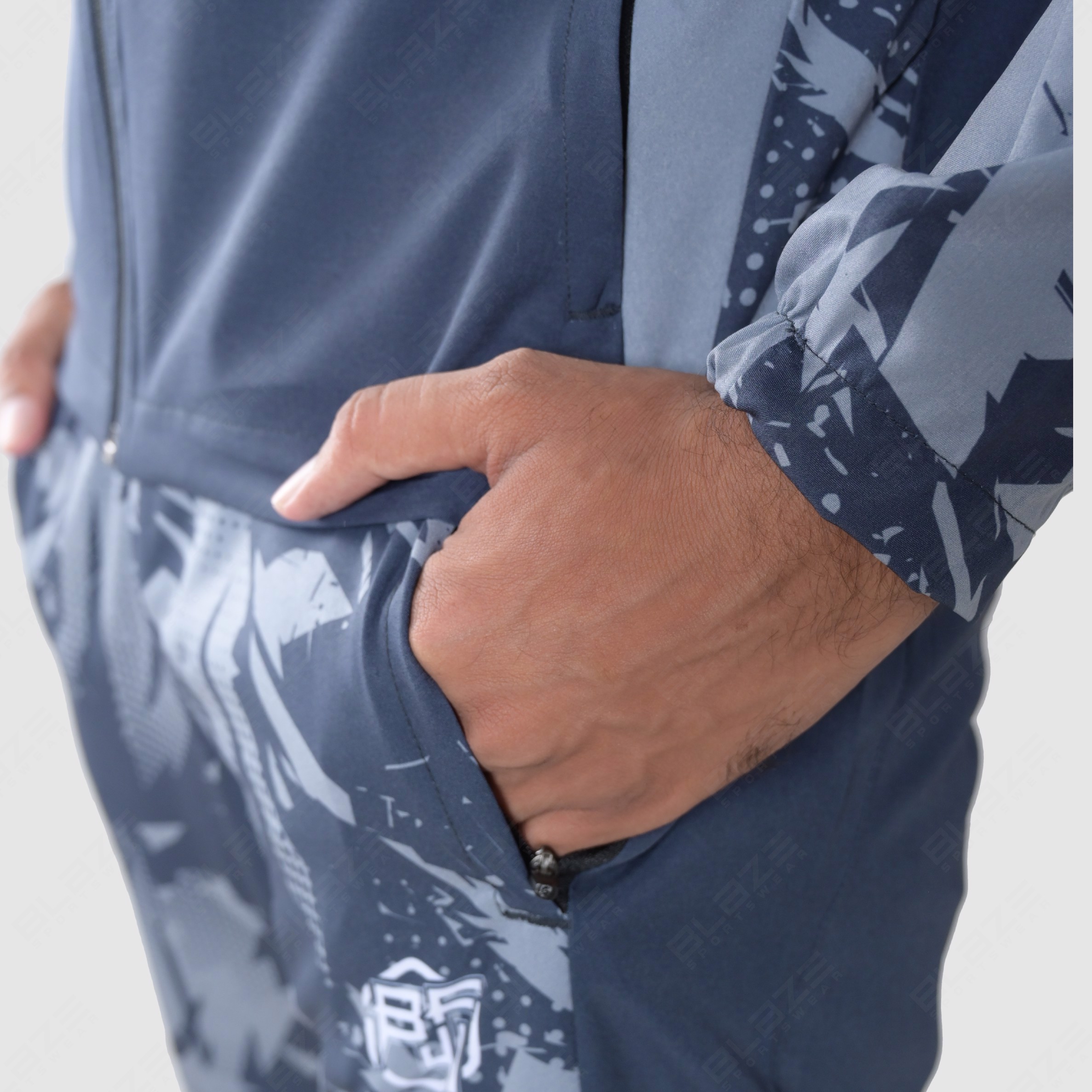 Custom Design Men's Knitted Tracksuit Sublimation Fashion Slim Fit with best for workout Print OEM  - view 5