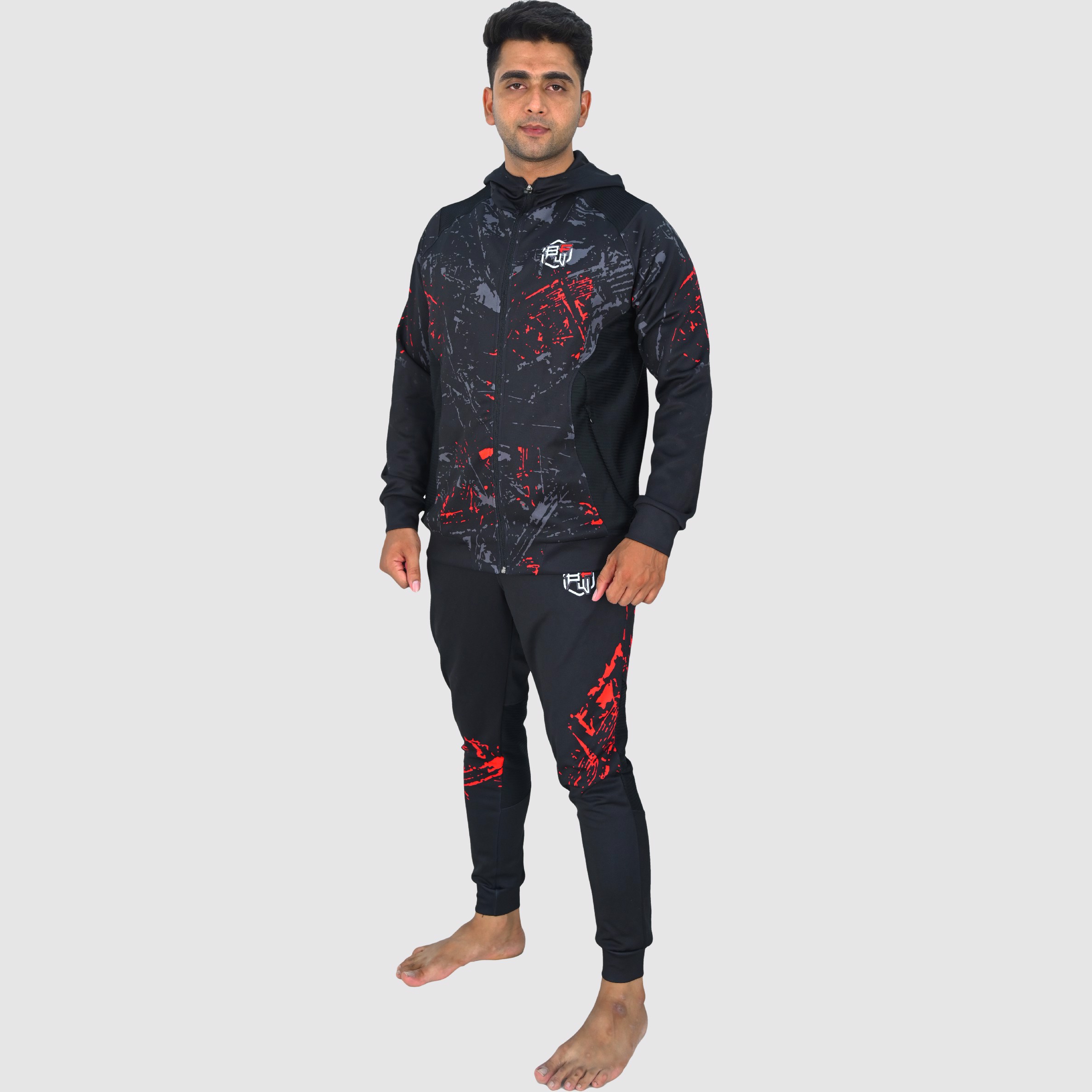 Custom Design Men's Knitted Tracksuit Sublimation Fashion Slim Fit with best for workout Print OEM  - view 10