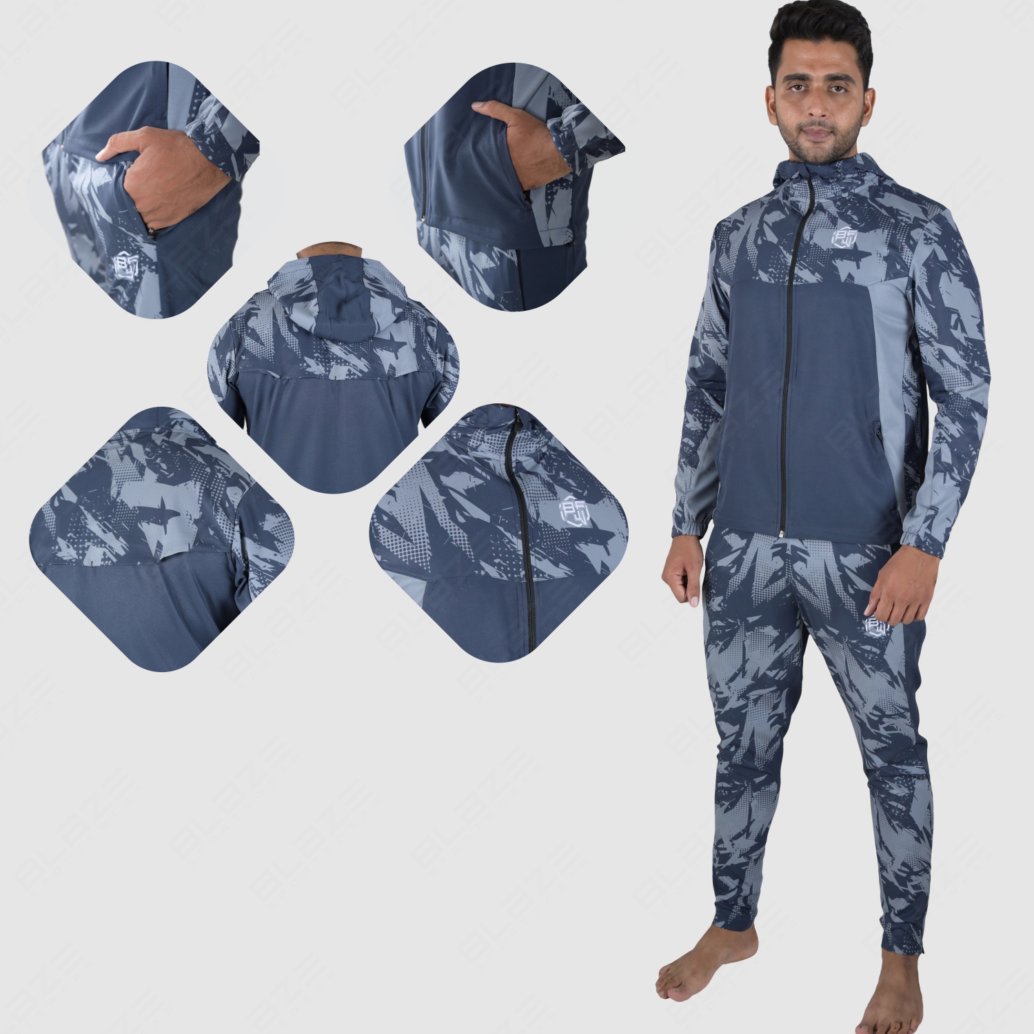 Tailored Design Men's Joggewr Tracksuit Fashion Slim Fit Design with Breathable fabric Print OEM  - view 10