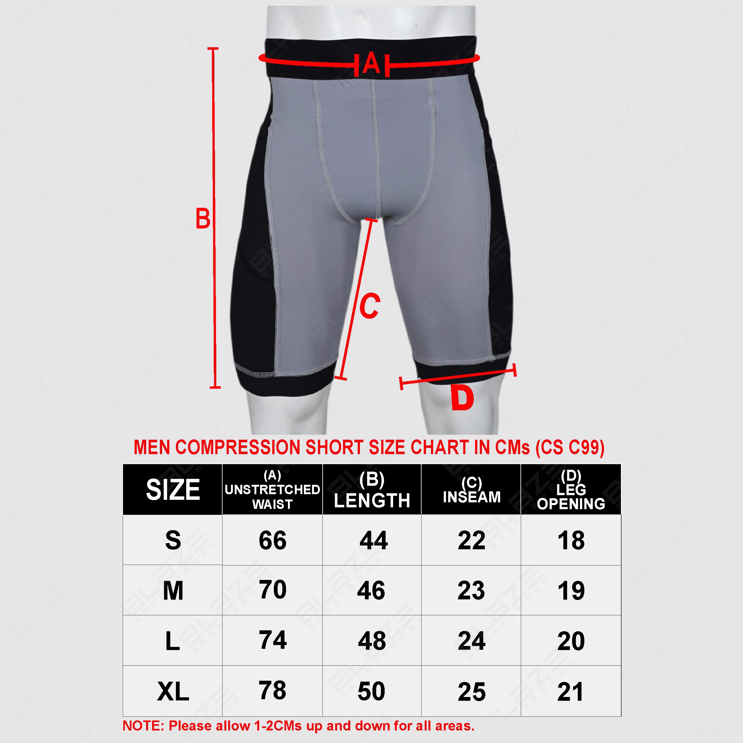 Customized Compression Shorts with Pockets Athletic shorts Underwear for Running Workout Training - view 6