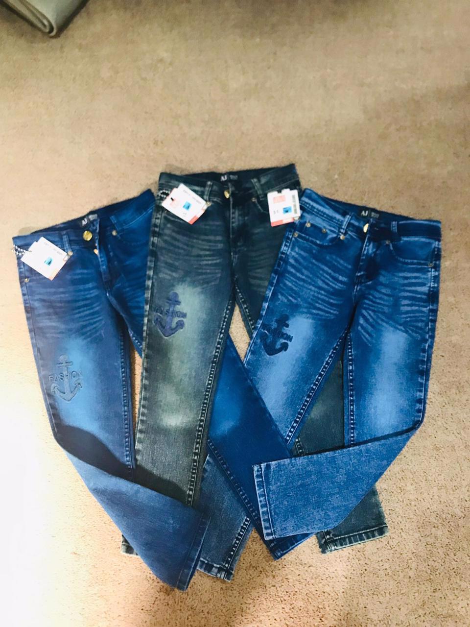  High Quality Stylish Embroidered  Denim Jeans Available In Sizes And Color For Ladies/Gents/Kids - view 2