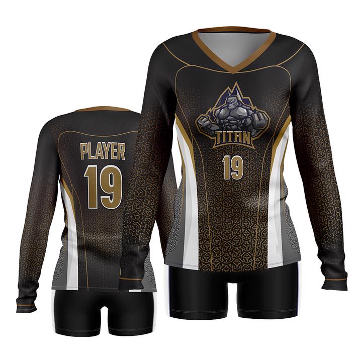 High Quality Women volleyball jersey volleyball uniform custom designed lightweight full sublimated - view 6