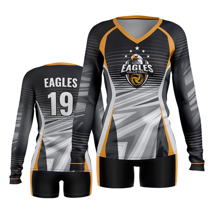 Custom logo uniforms unisex volleyball jerseys uniform design volleyball jersey women - view 2