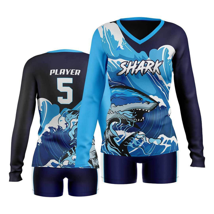 Latest 100% polyester jerseys best quality wholesale volleyball shirt team volleyball jersey women - view 5