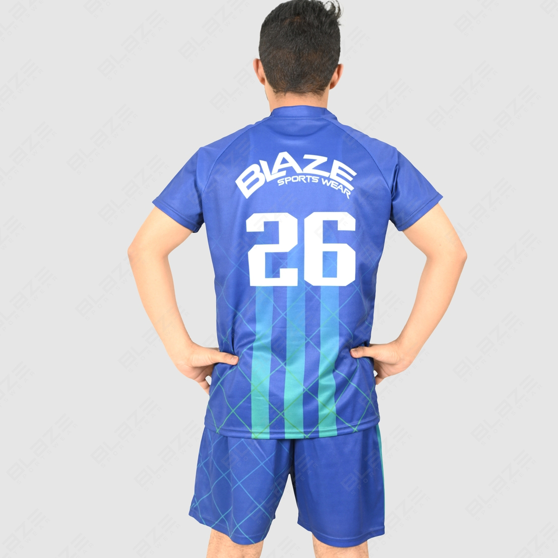 Customised soccer uniform digital sublimation , light weight soccer uniform 100% polyester fabric - view 4