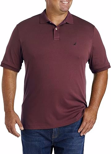 Men's Classic Fit Short Sleeve Solid Soft Cotton Polo Shirt