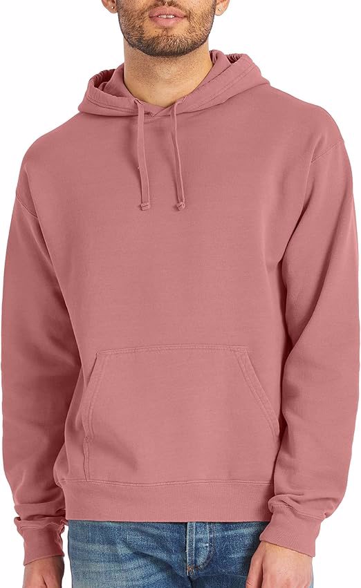Mens Originals Fleece Hoodie, Garment Dyed Hooded Sweatshirt, Unisex Fleece Pullover