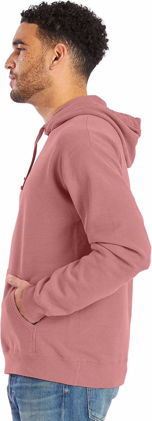 Mens Originals Fleece Hoodie, Garment Dyed Hooded Sweatshirt, Unisex Fleece Pullover - view 3