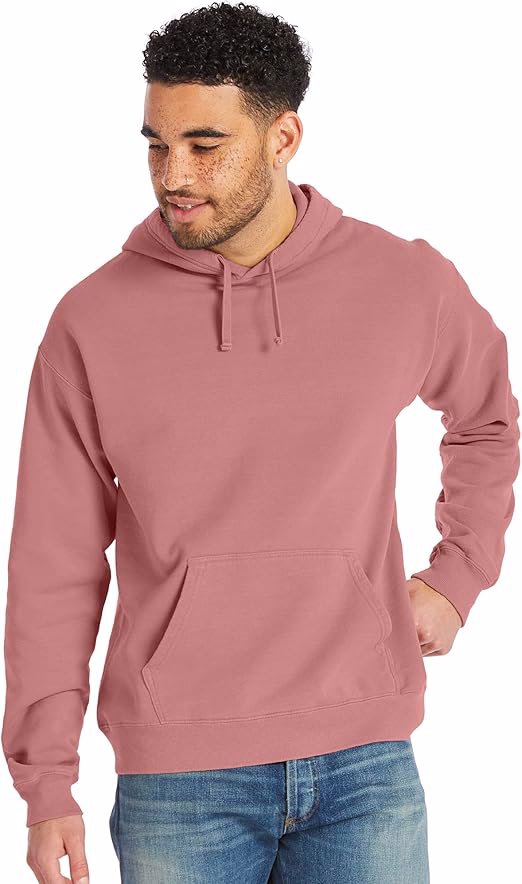 Mens Originals Fleece Hoodie, Garment Dyed Hooded Sweatshirt, Unisex Fleece Pullover - view 4