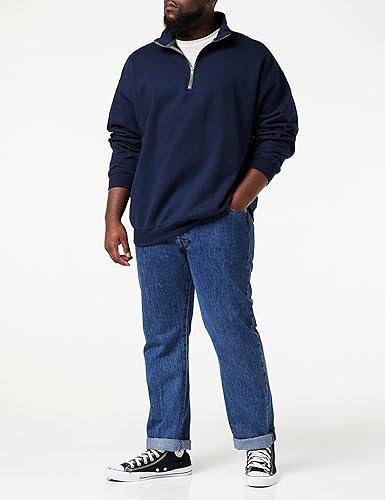 Unisex-Adult Fleece Quarter-Zip Cadet Collar Sweatshirt, Style G18800 - view 2
