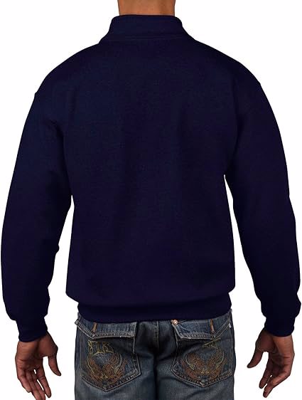 Unisex-Adult Fleece Quarter-Zip Cadet Collar Sweatshirt, Style G18800 - view 5