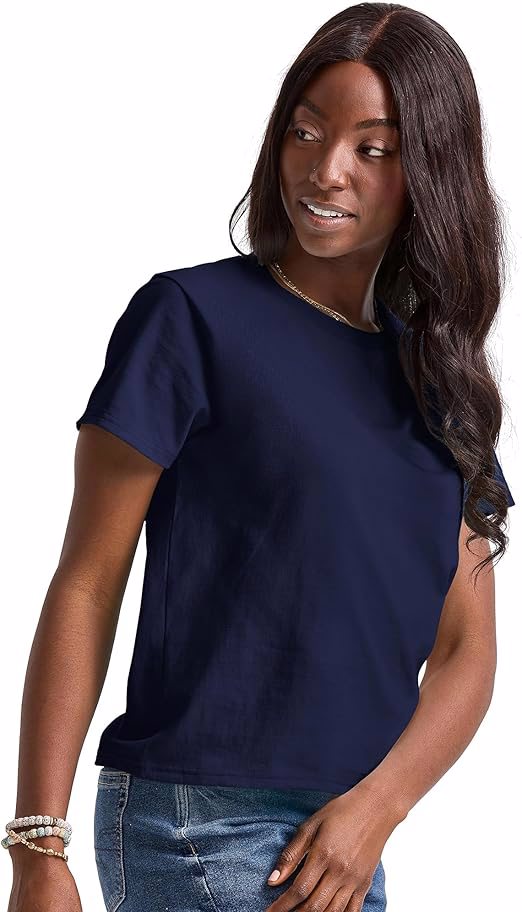 Womens Essentials T-Shirt, Cotton Crewneck Tee, Classic Fit T-Shirt For Women - view 2