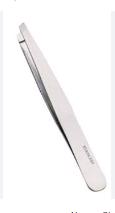 (MANICURE TOOL)  PROF. TWEEZER SLANTED  - view 2
