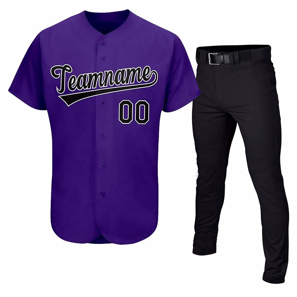 Baseball Uniform Jersey customized 100% polyester