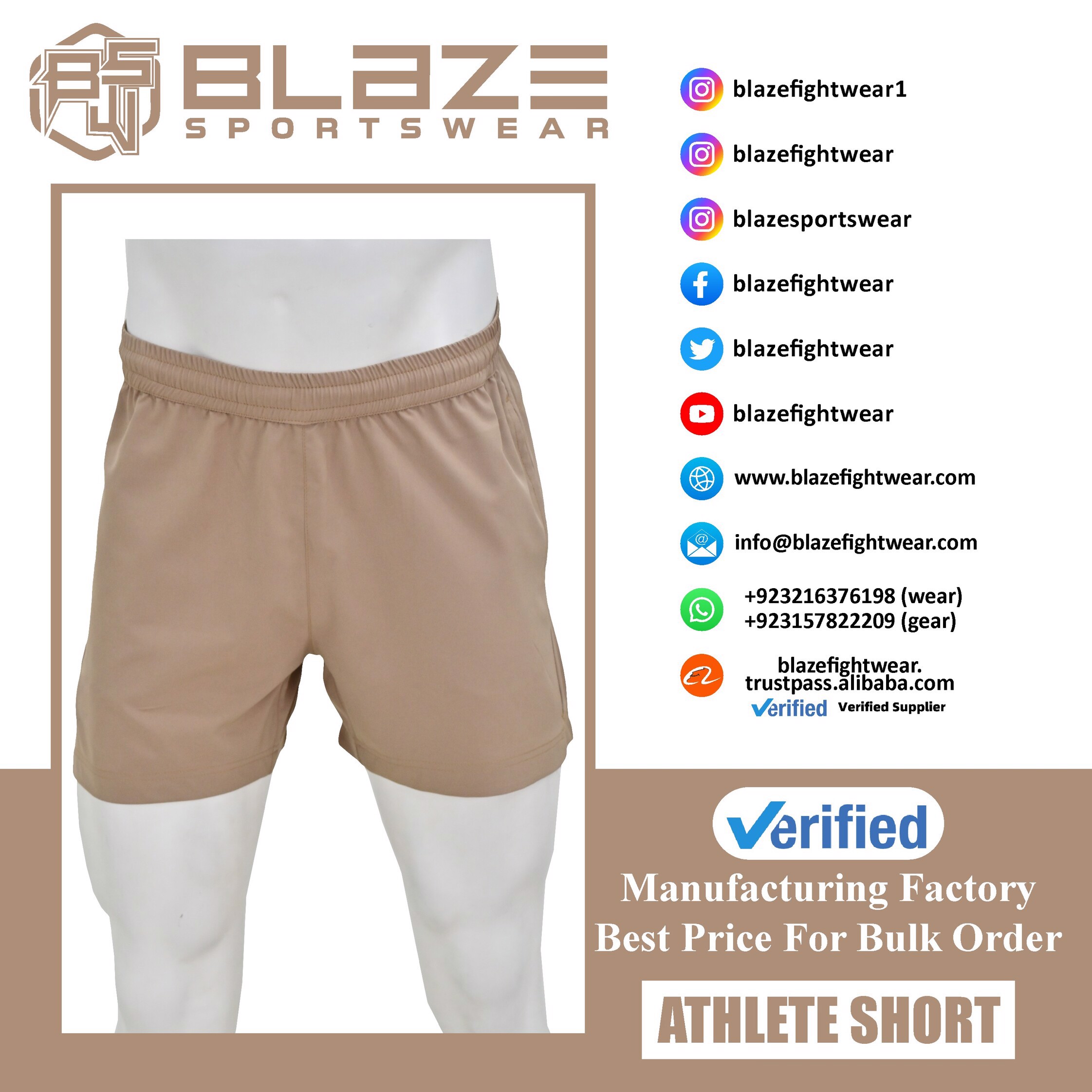 Custom Gym Shorts Breathable Compression Workout Fitness Athletic Clothing Front Back Pockets Woven - view 7