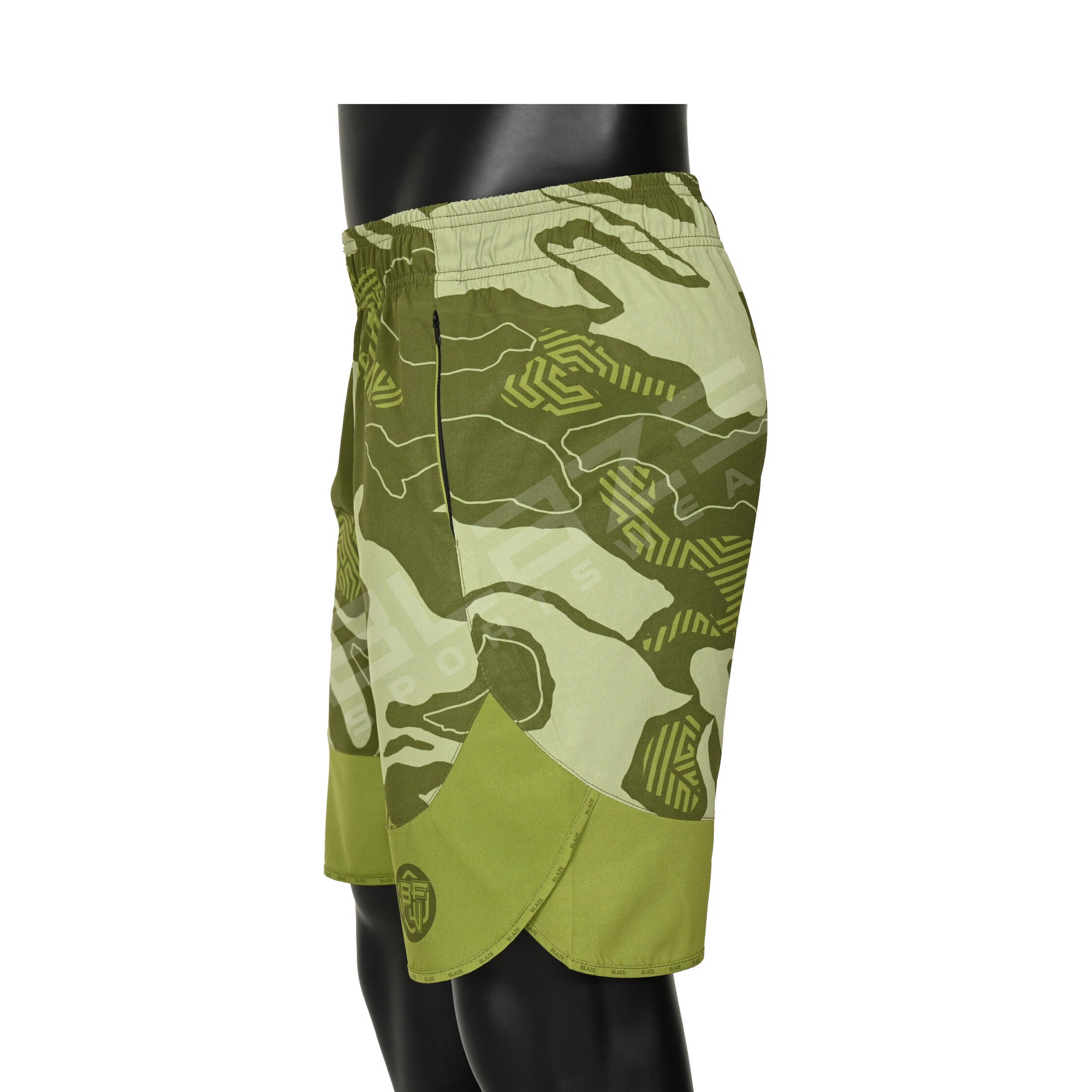 Custom Gym Shorts Running Compression Sweat Training Workout ZipperPockets Athletic Sports Mid Waist