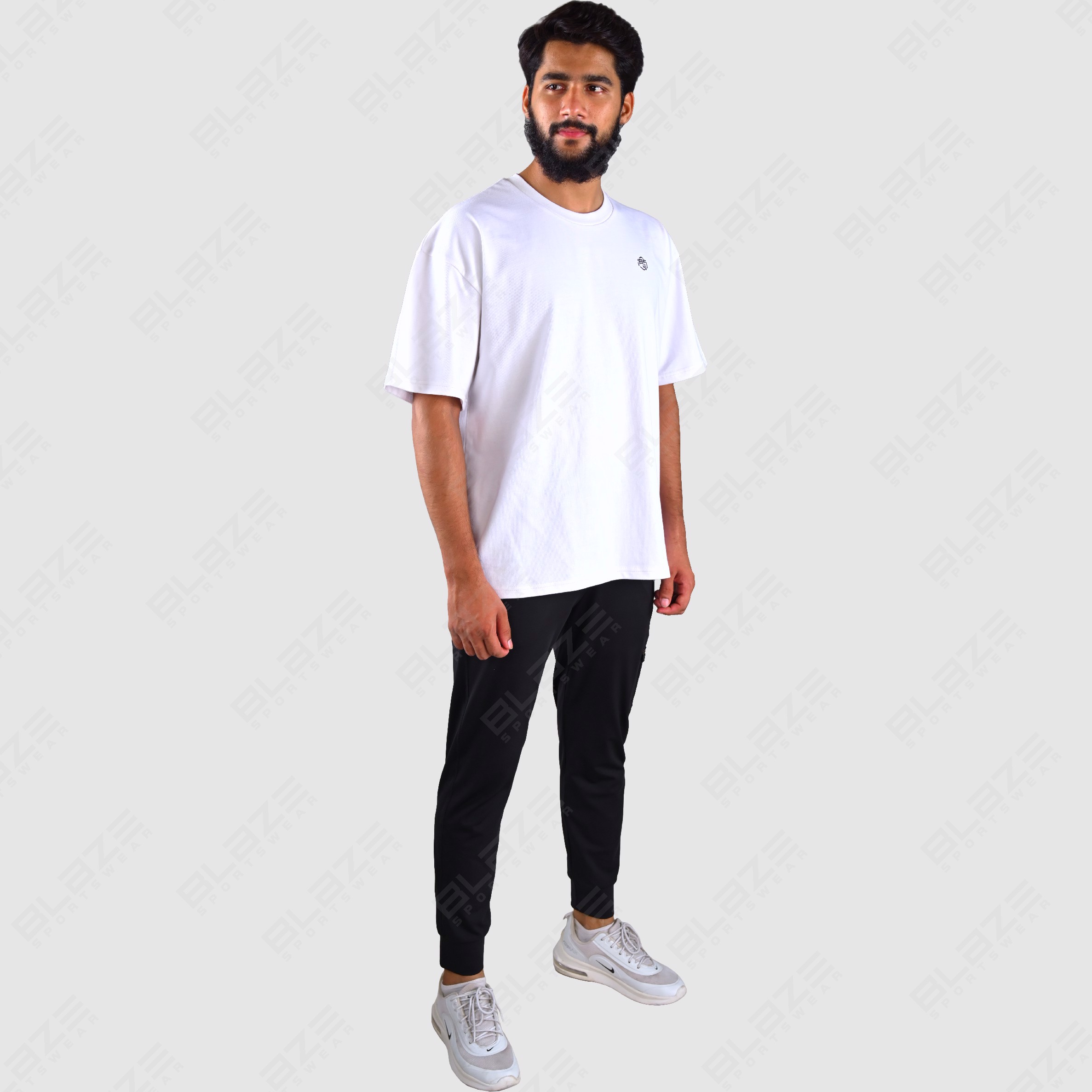 Custom Two-Piece Set for Men High Street Design Quick Dry Printed T-Shirt and Shorts Casual Sports  - view 2