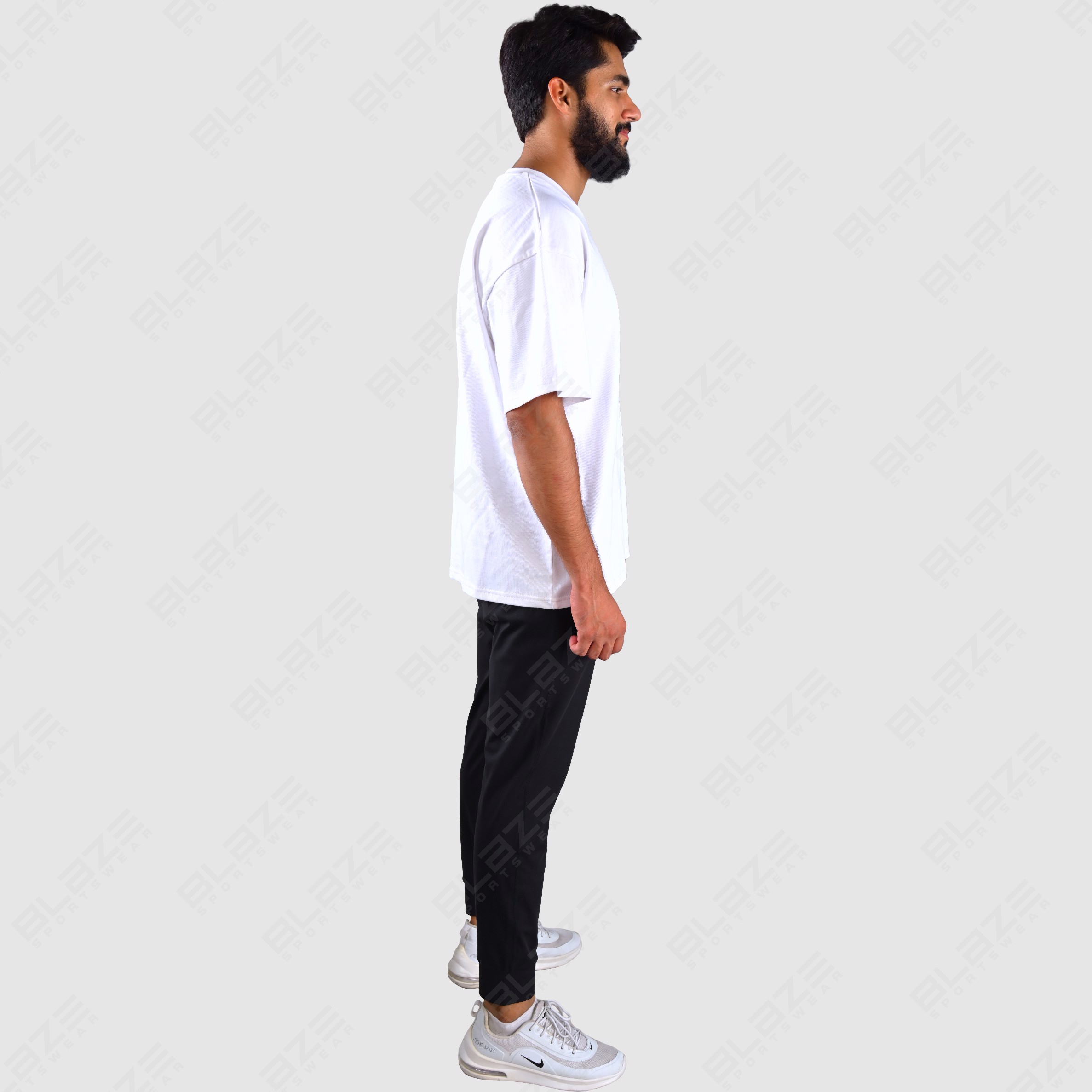 Custom Two-Piece Set for Men High Street Design Quick Dry Printed T-Shirt and Shorts Casual Sports  - view 4