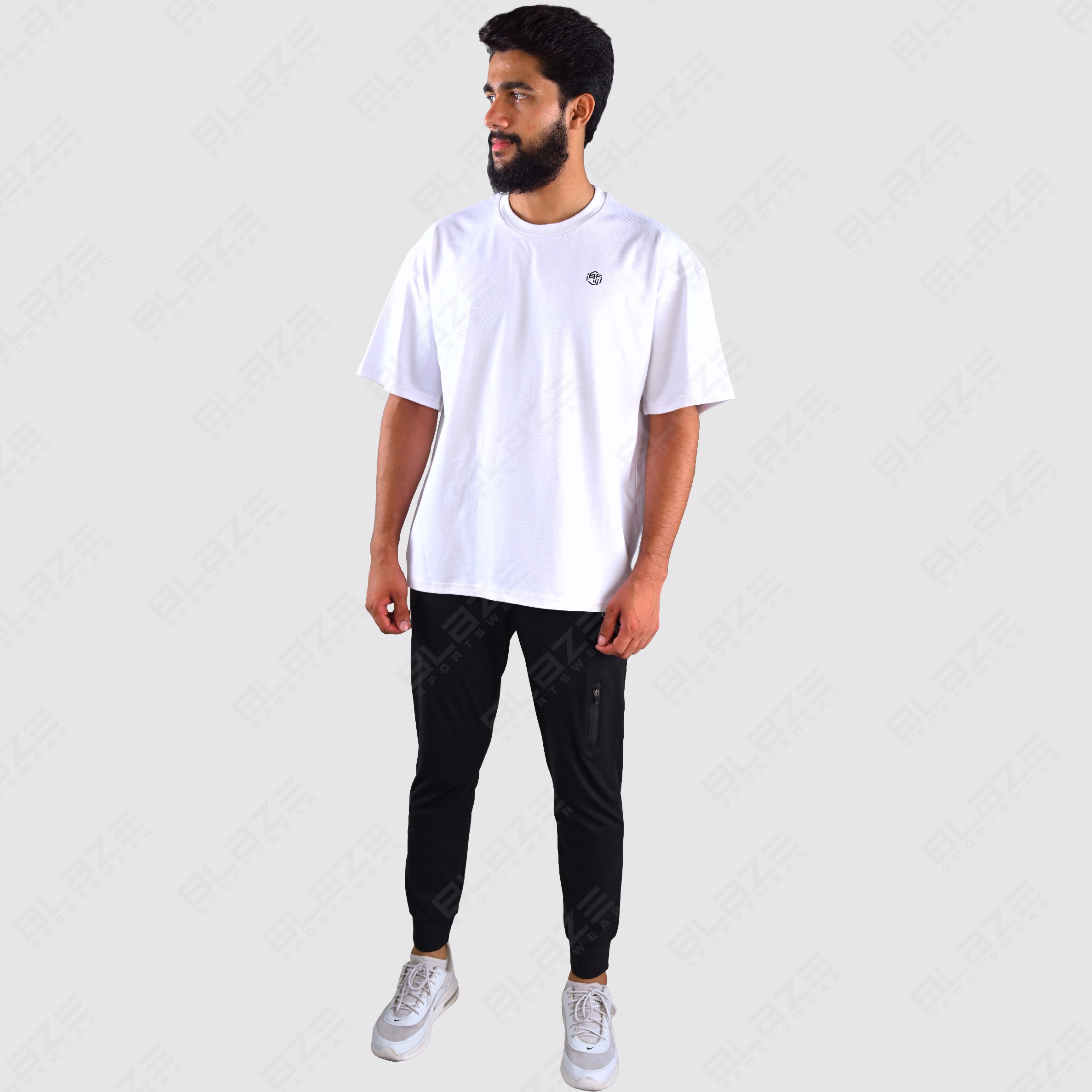 Custom Two-Piece Set for Men High Street Design Quick Dry Printed T-Shirt and Shorts Casual Sports  - view 6