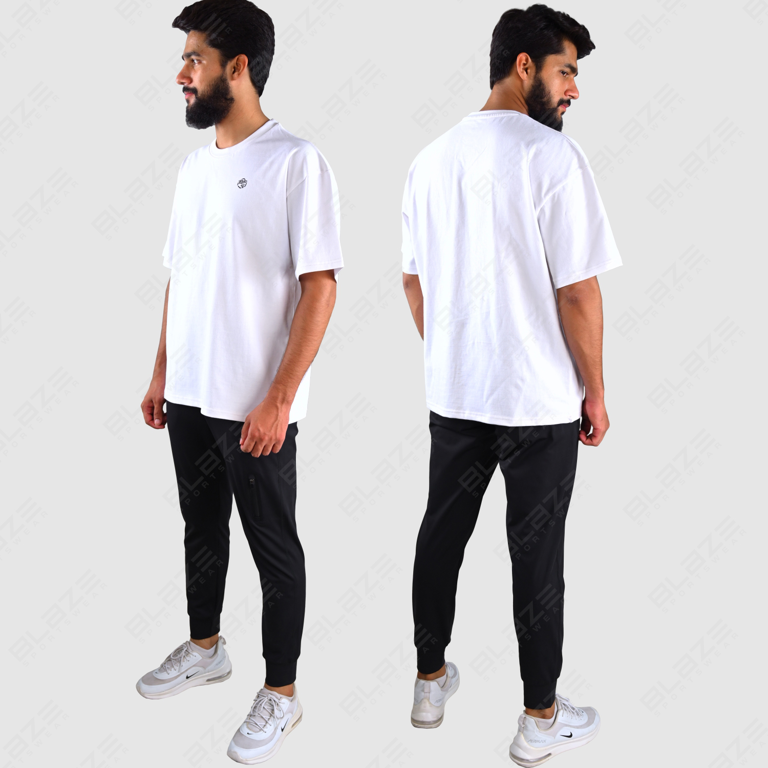 Custom Two-Piece Set for Men High Street Design Quick Dry Printed T-Shirt and Shorts Casual Sports  - view 8