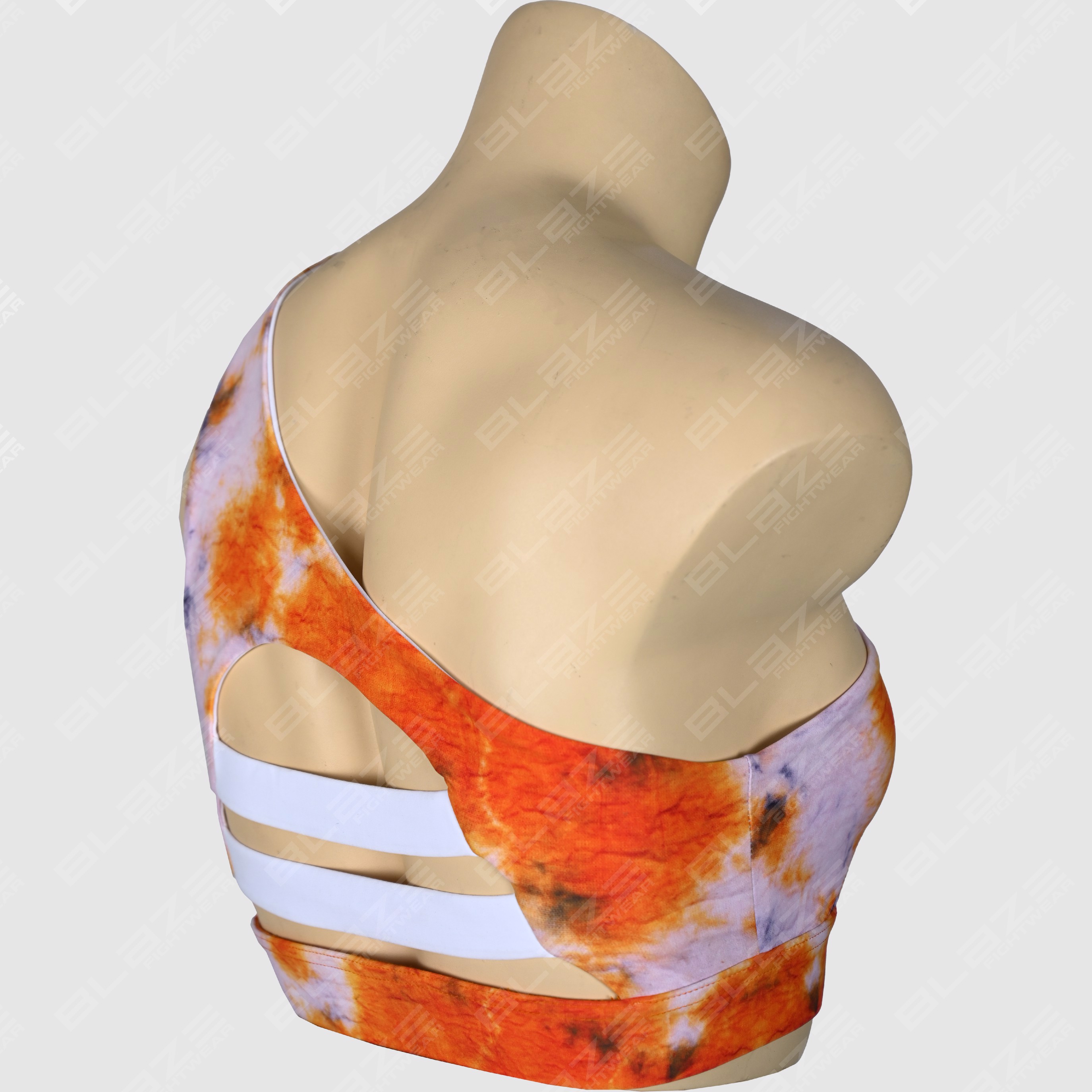 Customized Lightweight Breathable Racerback Sports Bra Seamless and Digitally Silk-Printed  - view 2