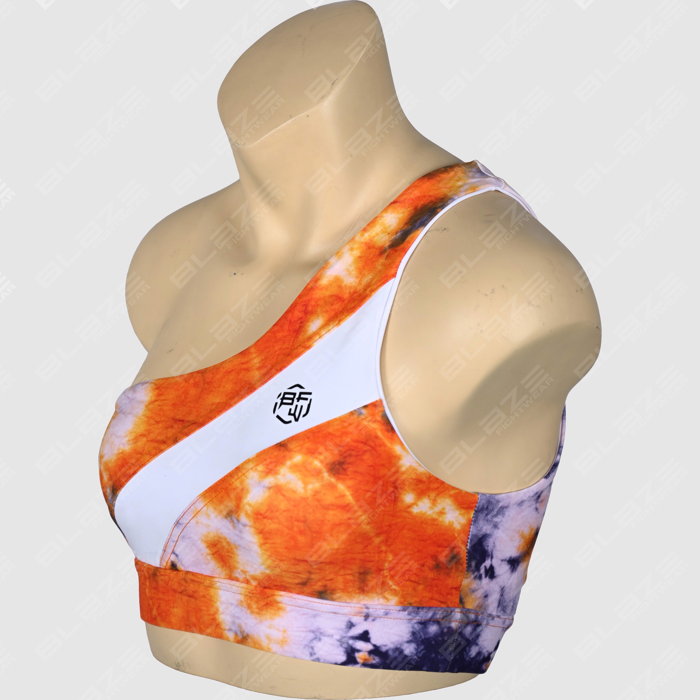 Customized Lightweight Breathable Racerback Sports Bra Seamless and Digitally Silk-Printed  - view 4