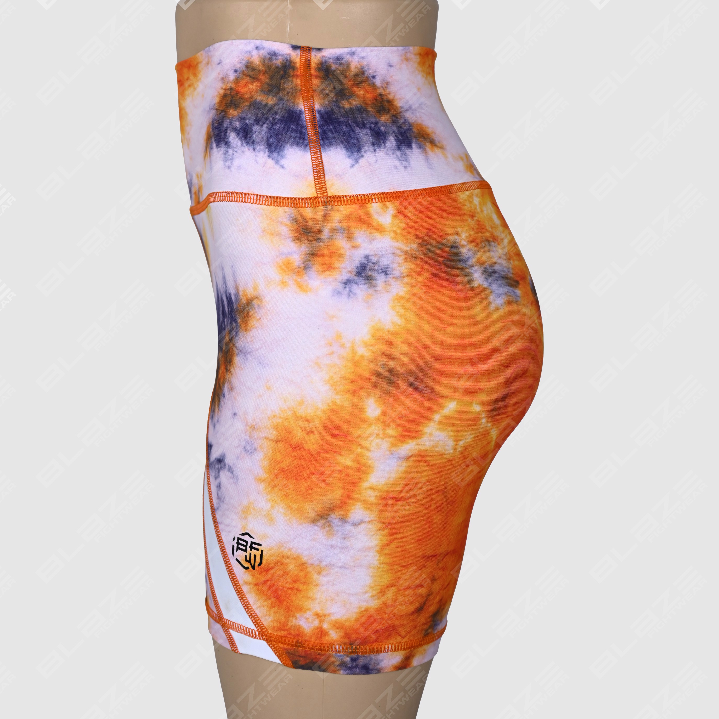 Tailored Elevated High Rise Yoga Booty Shorts Hot Pant Fitness Biker Beach Gym Leggings in Plus Size - view 3