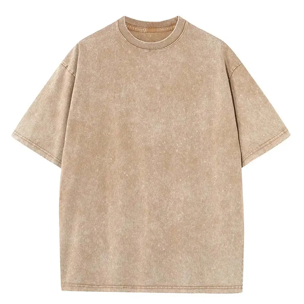 High Quality 100% Cotton Oversized Custom Printing acid wash t shirt - view 2