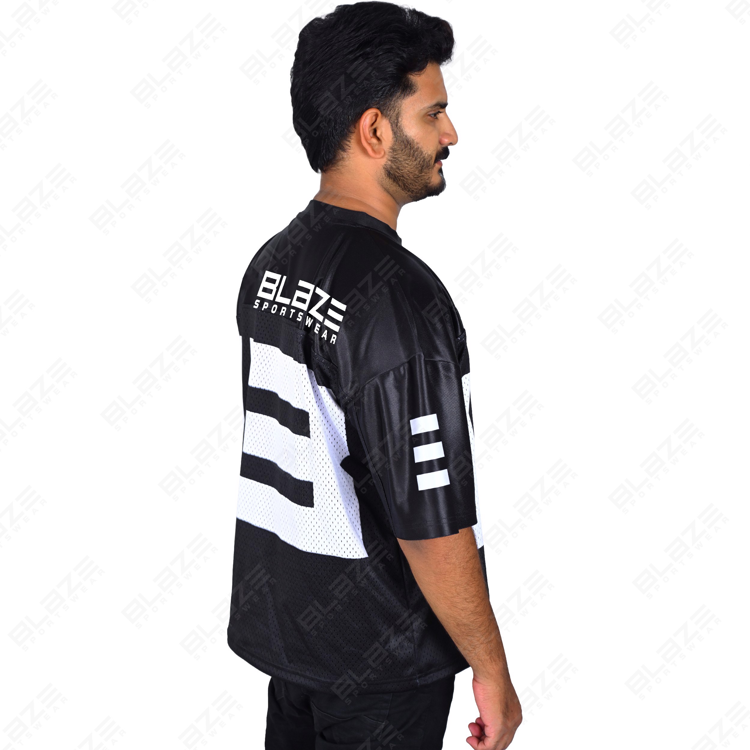 wholesale custom print logo mesh panel tshirt custom designs cotton T-shirt regular fit T shirt mesh