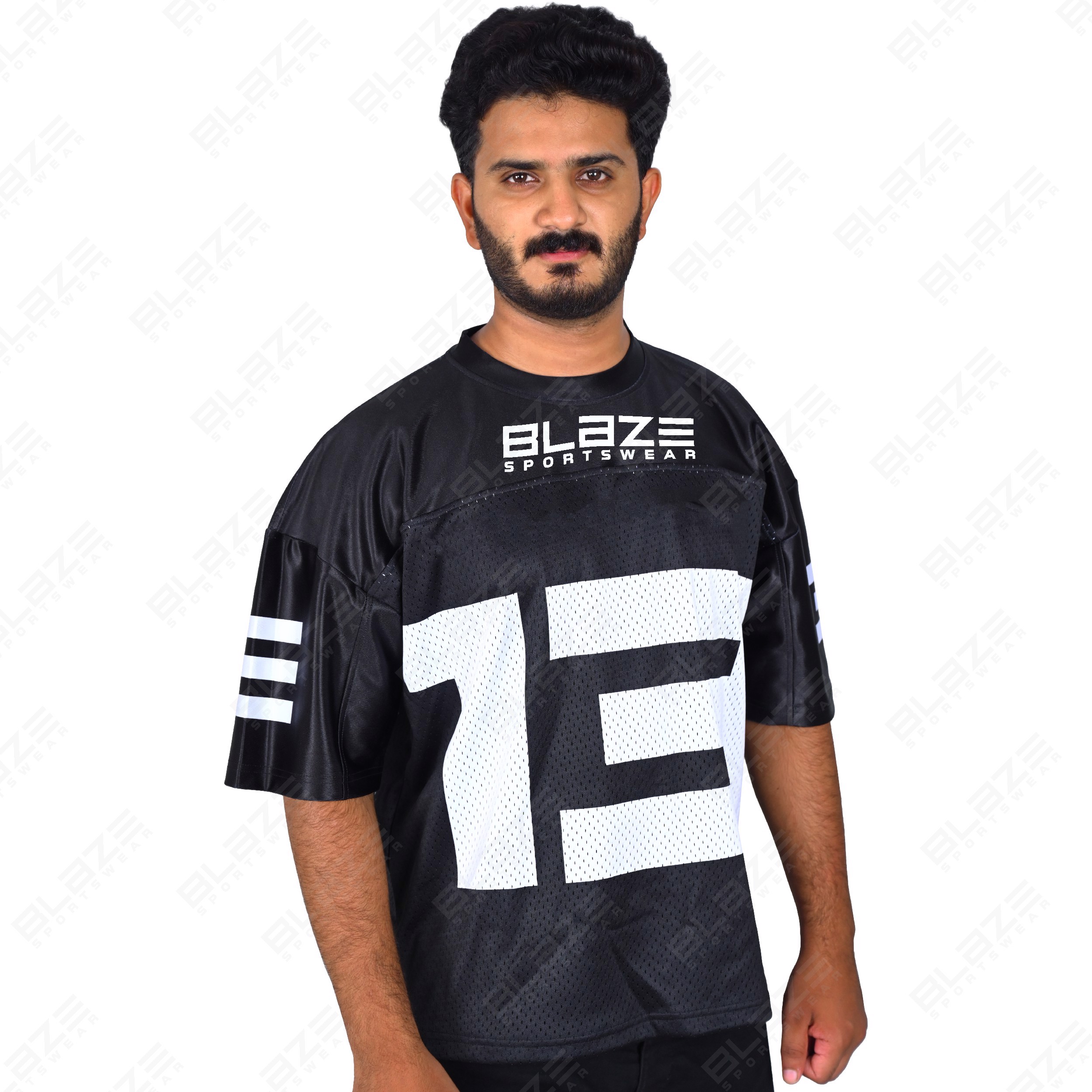 wholesale custom print logo mesh panel tshirt custom designs cotton T-shirt regular fit T shirt mesh - view 3