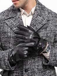 Men and women winter gloves made of 100% natural leather