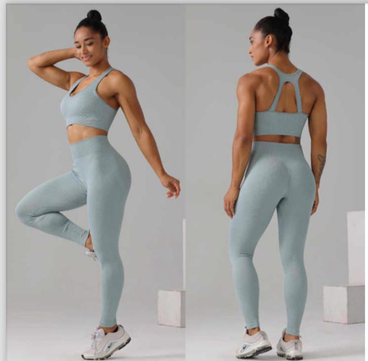 High Quality Stretchy  Soft  Quality Women Legging and Sport Bra For Active Performance 